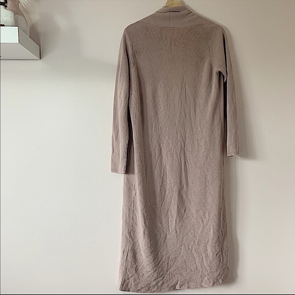 DYNAMITE | Light mauve long open cardigan size L - Picture 3 of 7